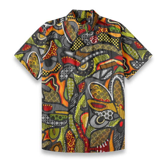 All-Over Print Men’s Breathable Shirt|140GSM Slub Cotton