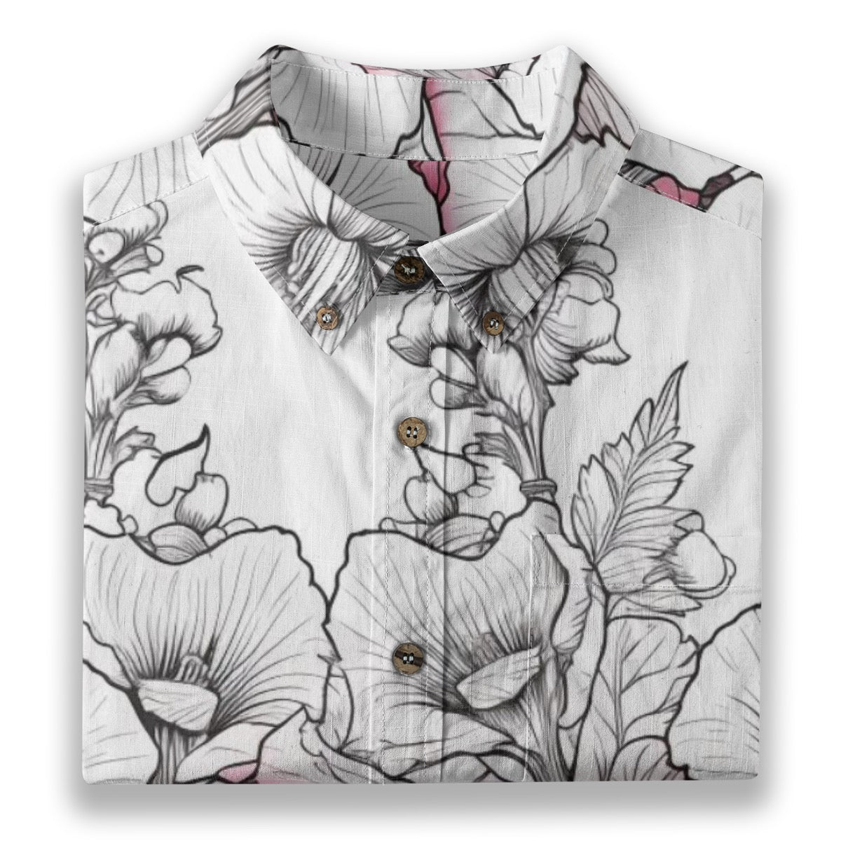 All-Over Print Men's Breathable Shirt|140GSM Slub Cotton