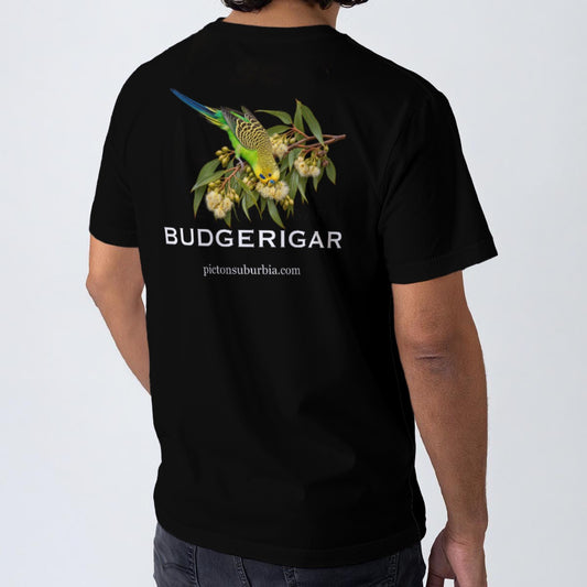 "Budgerigar : Melopsittacus undulatus" All-Over Print Men's O-Neck T-Shirt | 190GSM Cotton