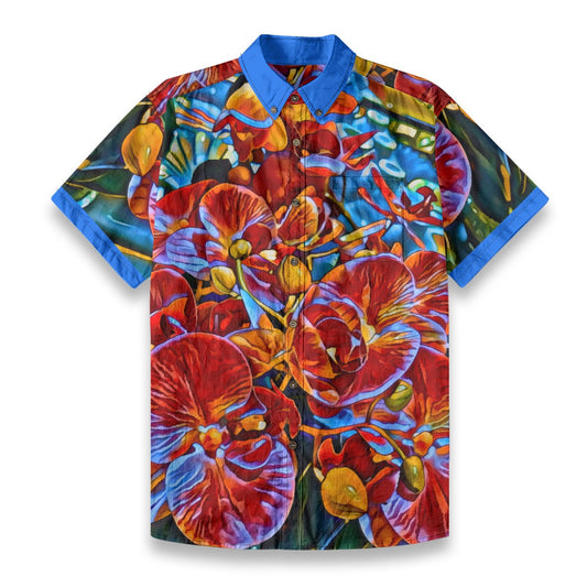 All-Over Print Men’s Breathable Shirt|140GSM Slub Cotton