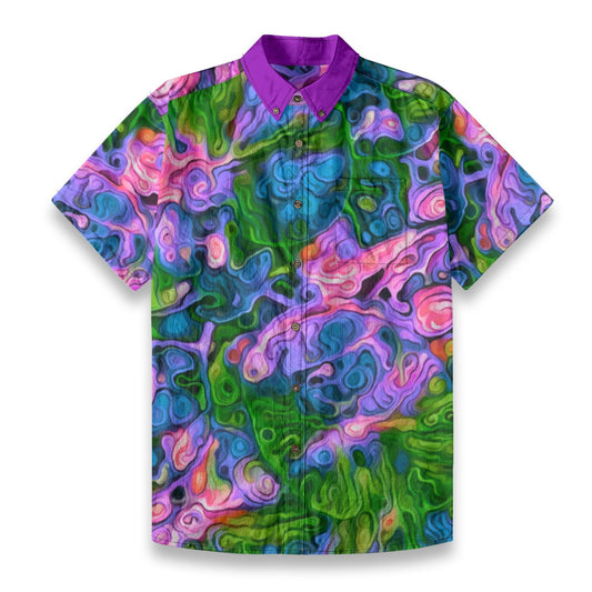 All-Over Print Men’s Breathable Shirt|140GSM Slub Cotton