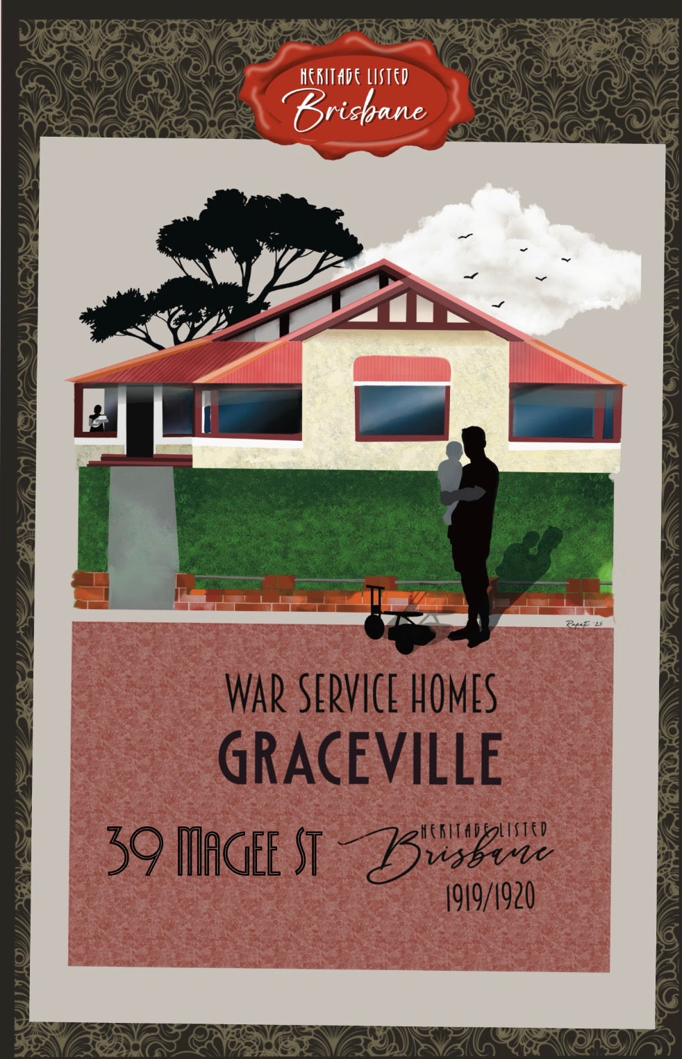 War Service Home 2: Graceville Greeting card Pack / Set of 5