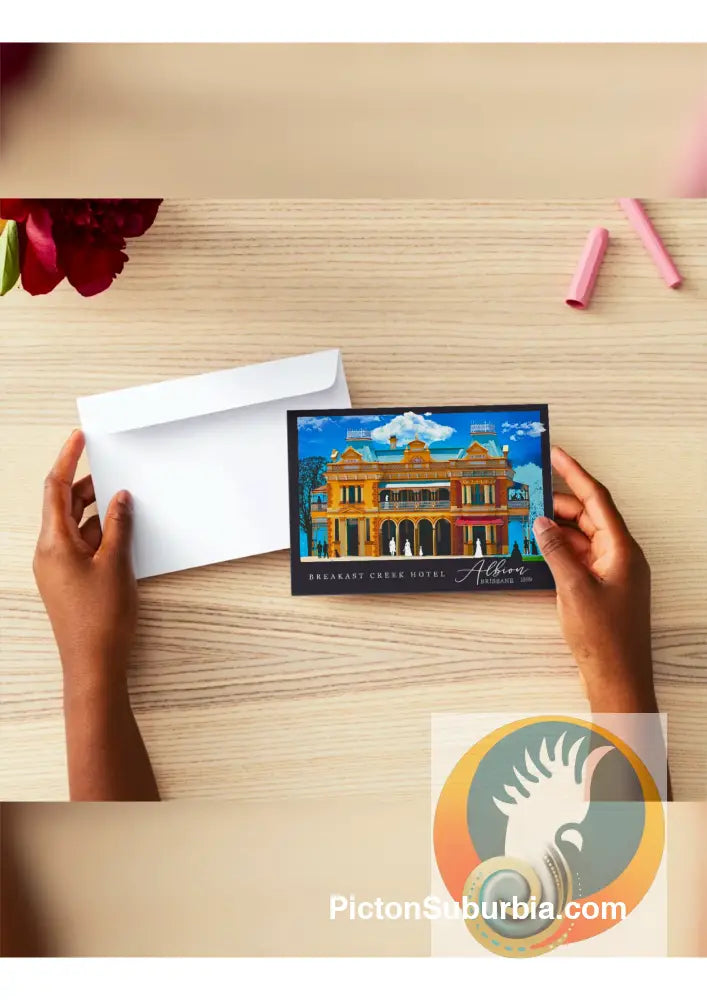 Albion: Breakfast Creek Hotel: Greeting Card Pack / Set of 5 + envelopes. - Physical good