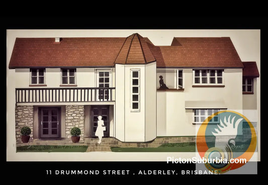 Alderley: 11 Drummond St Greeting card Pack / Set of 5 - greeting Card