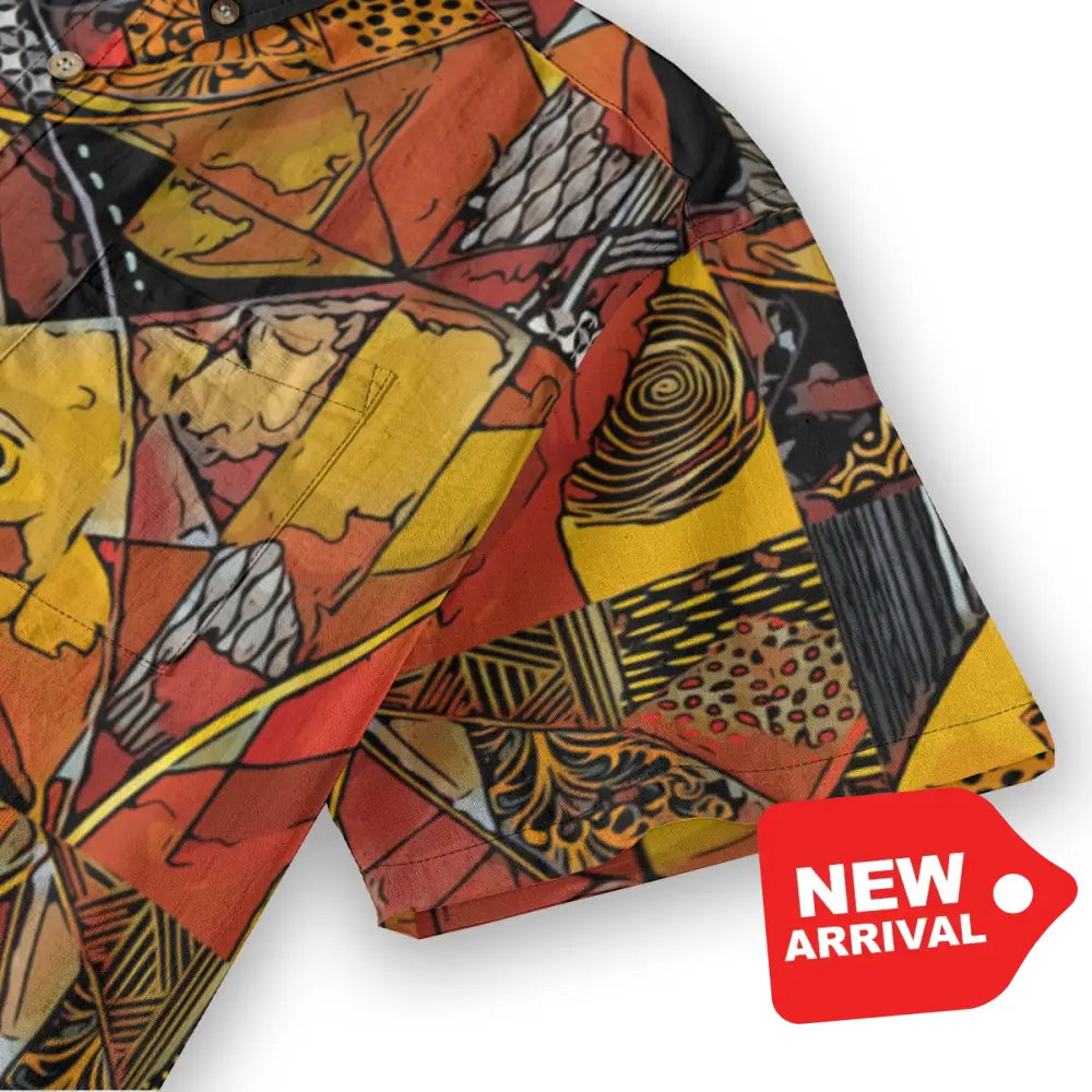 All-Over Print Men’s Breathable Shirt|140GSM Slub Cotton