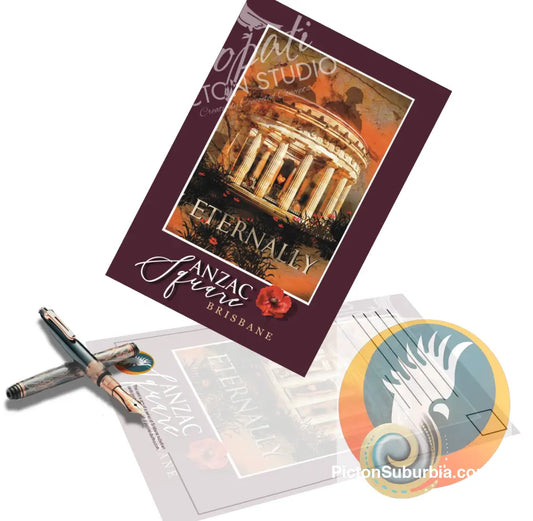 ANZAC Square Brisbane Postcard Pack / A6 or A5 size / Set of 5 - Physical good