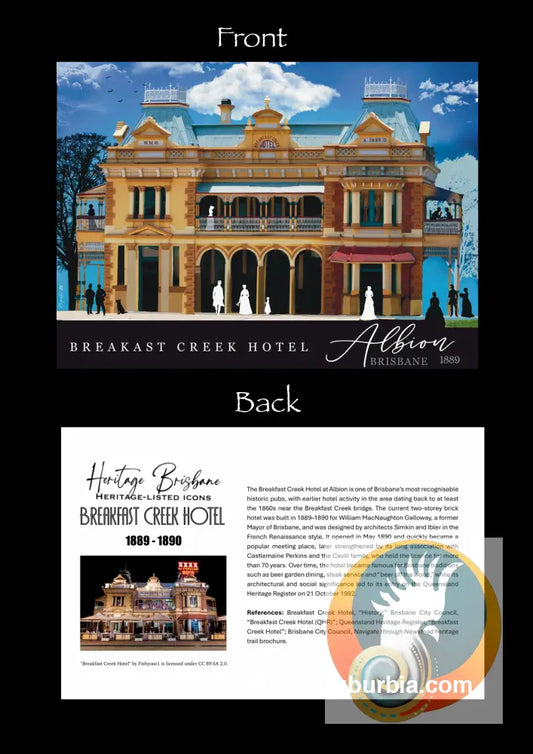 Breakfast Creek Hotel: Albion - Greeting Card Pack / Set of 5 + envelopes. - greeting Card