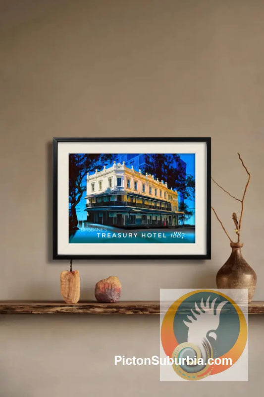 Brisbane CBD: Treasury Hotel 1887 Art print - Physical good
