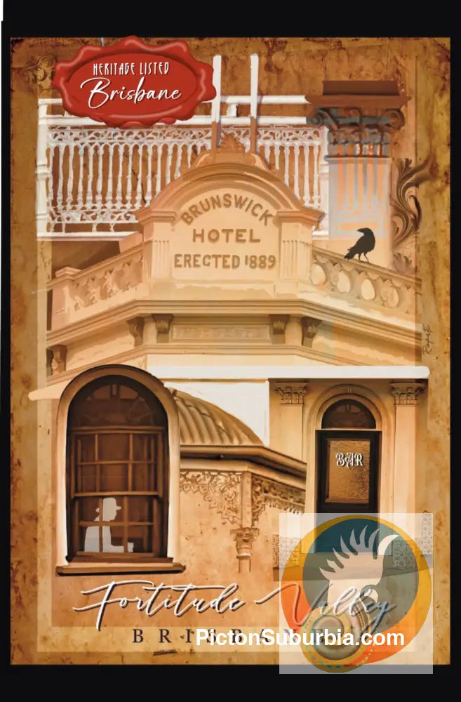 Brunswick Hotel: Fortitude Valley (Collage) - Greeting Card Pack / Set of 5 - Physical good
