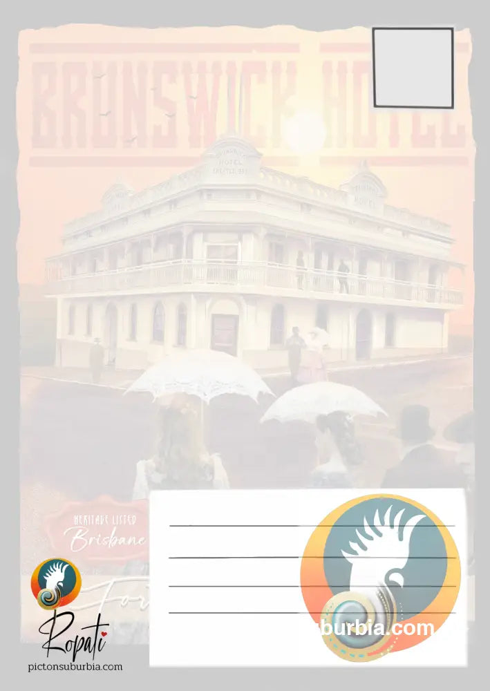 Brunswick Hotel: Fortitude Valley - Postcard. / Set of 5 / A6 or A5 / Physical good