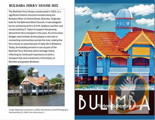 Bulimba: Ferry House- Greeting Card Pack / Set of 5 - greeting Card