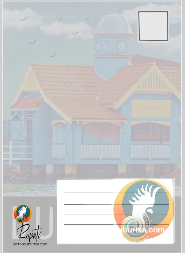 Bulimba: Ferry House Postcard: (A6 Standard or A5 Larger Card / Set of 5) - Postcard