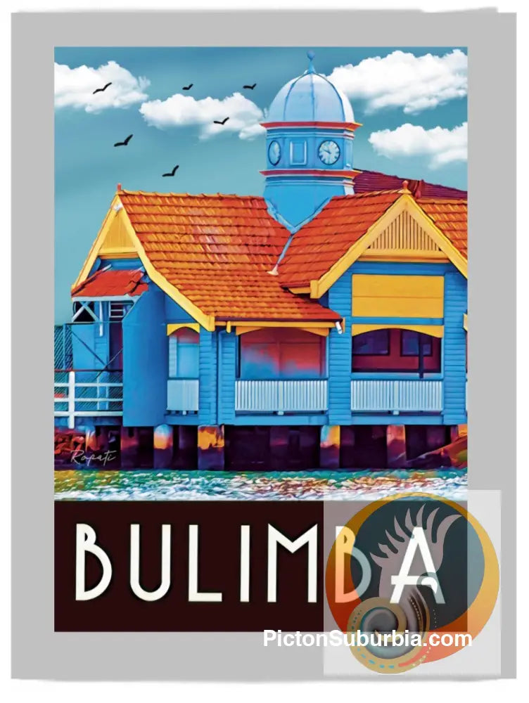 Bulimba: Jetty Tea Towel - Tea Towel