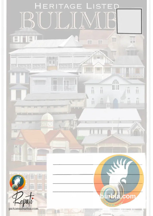 Bulimba Heritage Listed Postcard Pack / Set of 5 / A6 or A5 / Physical good