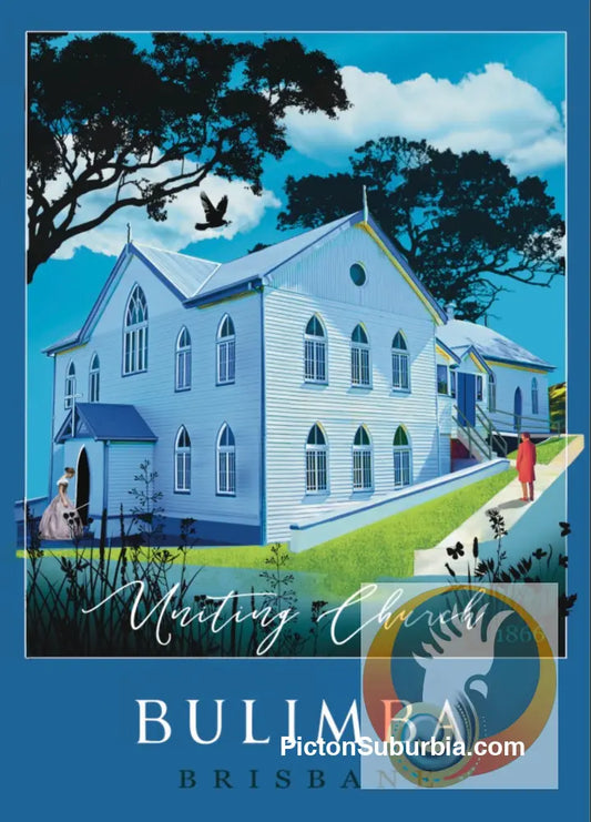 Bulimba: Uniting Church 1866 Tea Towel - Tea Towel