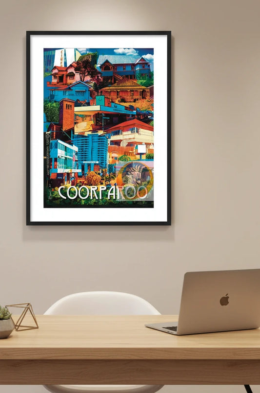 Coorparoo: Suburb: Art Print - A4 - Art Print