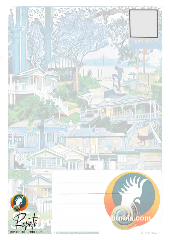 Fairfield “Corso” Suburb Postcard / Set of 5/ A6 or A5 / Postcard