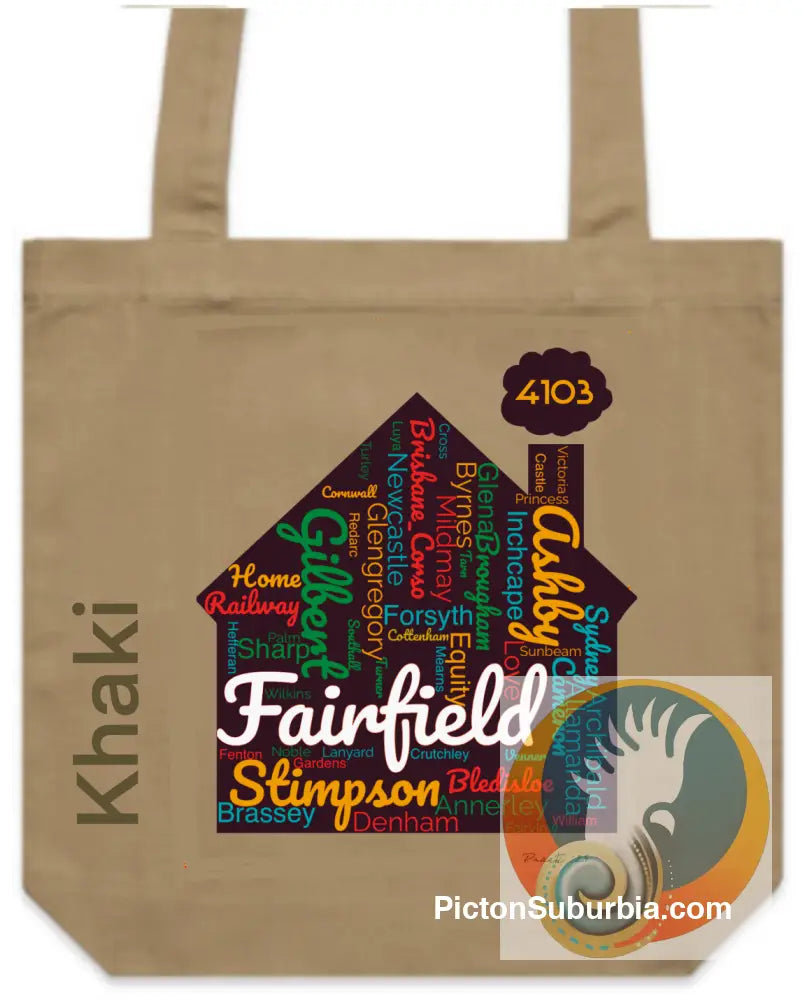 Fairfield “Streets” Tote - Khaki - ToteBag