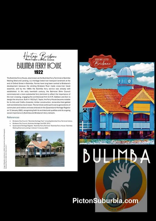 Ferry House: Bulimba - Greeting Card Pack / Set of 5 - greeting Card