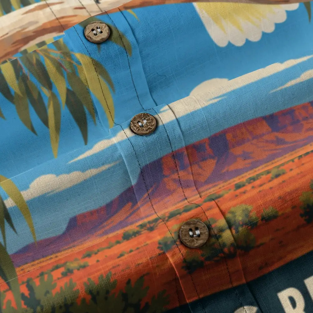 “Gettin Cocky” All-Over Print Men’s Breathable Shirt|140GSM Slub Cotton - Short Sleeve Shirt