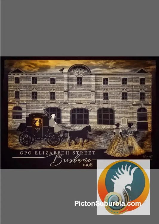 Brisbane CBD: GPO 267 Elizabeth St Art print - Physical good