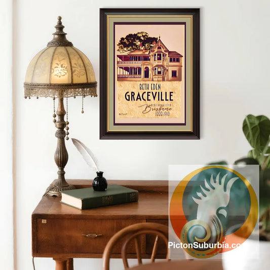 Graceville: Heritage Listed - Beth Eden. Art Print - Physical good