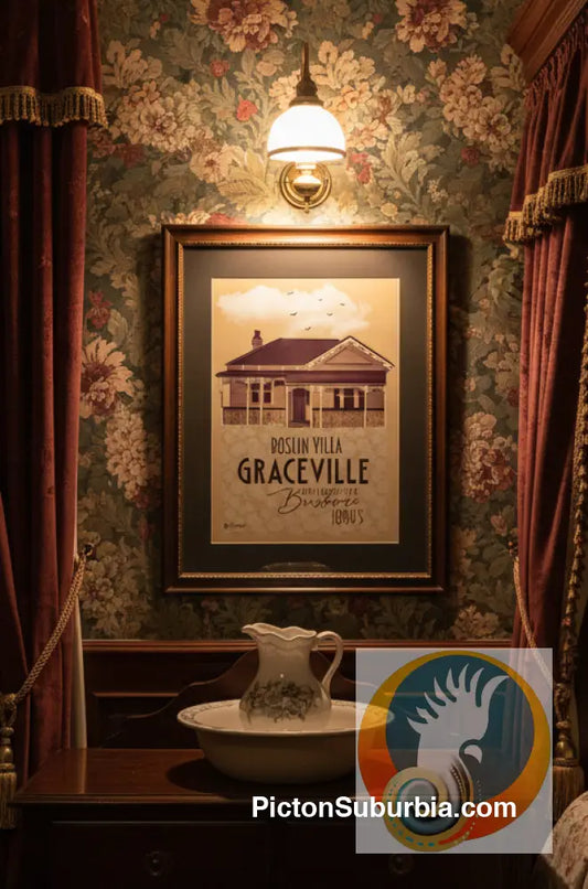 Graceville: Heritage Listed - Roslin Villa. Art Print - Art Print