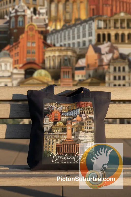 Heritage-Listed CBD Collage 1: Brisbane - Tote - ToteBag