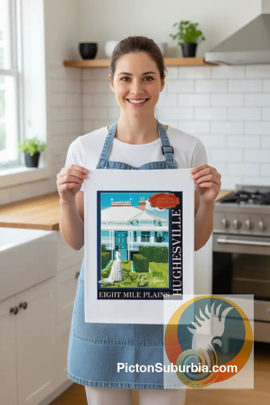 Hughesville: Eight Mile Plains - Tea Towel - Physical good