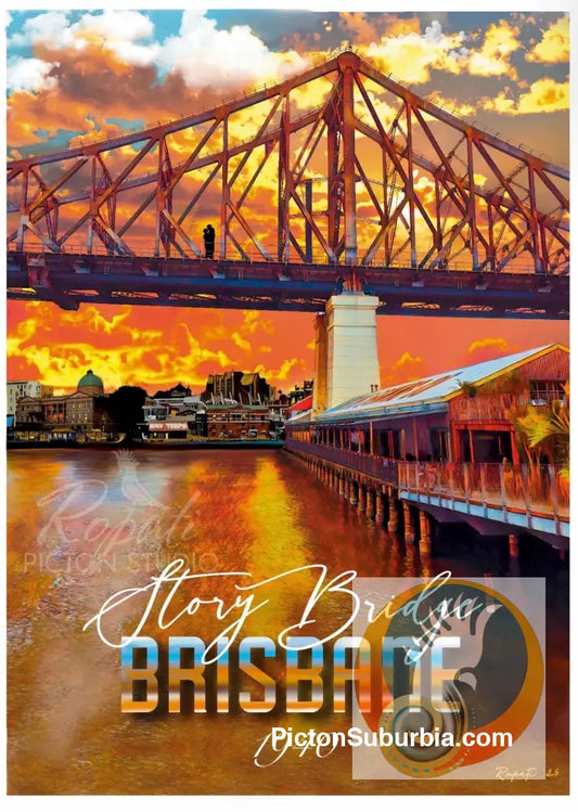 Kangaroo Point: Story Bridge Greeting Card Pack / Set of 5 - Physical good