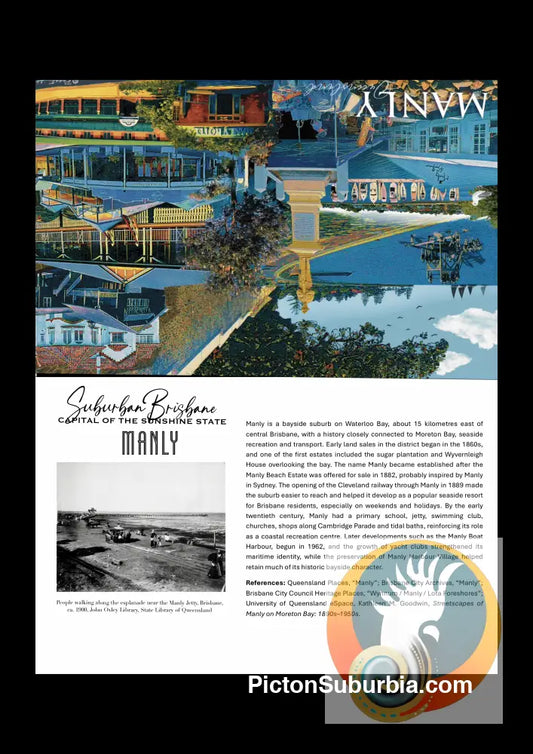 Manly Queensland Greeting Card Pack / Set of 5 - Physical good