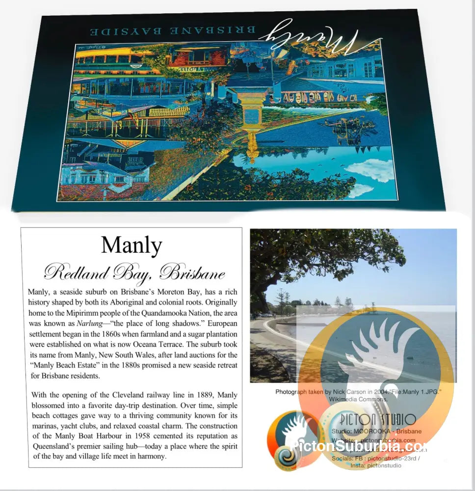 Manly Queensland Greeting Card Pack / Set of 5 - Physical good