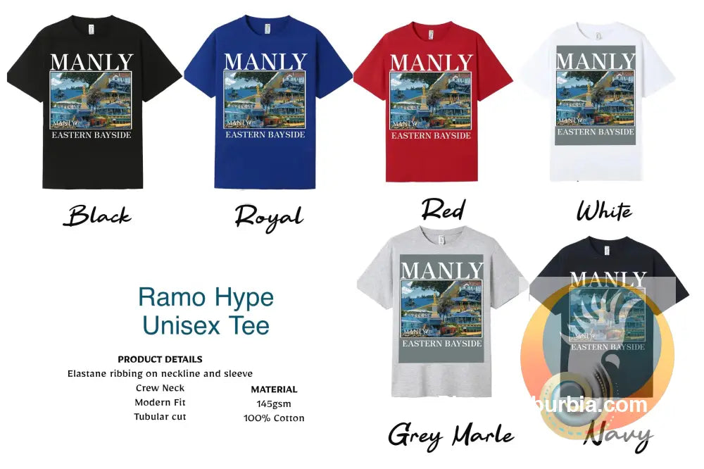 Manly Suburban: Tee - T-shirt