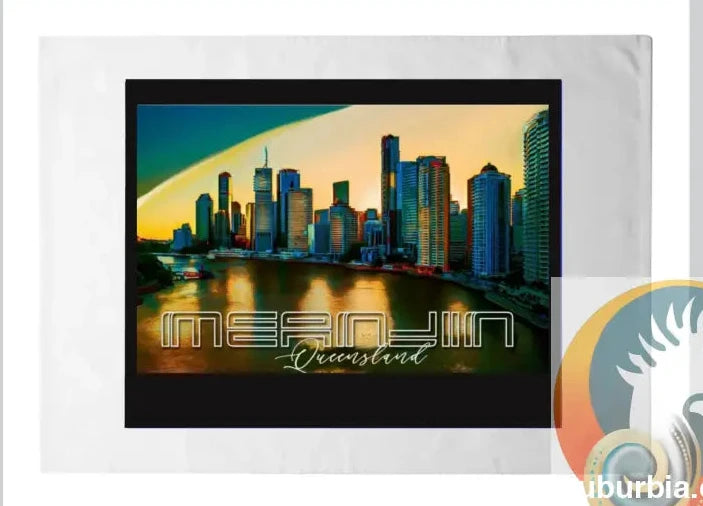 Meanjin Brisbane -Tea Towel - Physical good