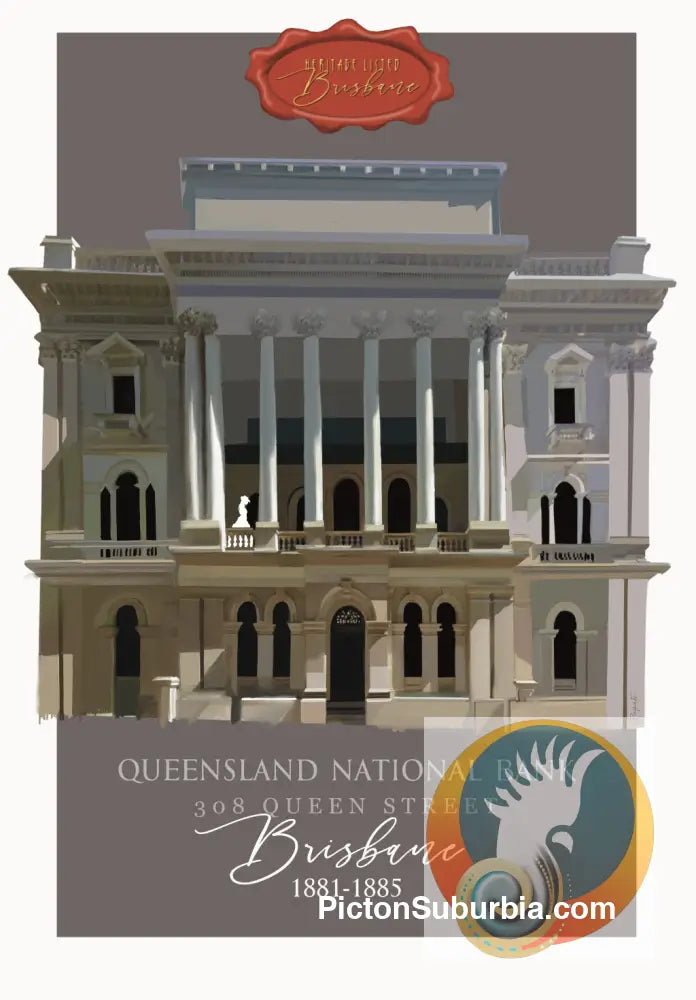 Queensland National Bank: Brisbane CBD - Greeting card Pack / Set of 5 - greeting Card