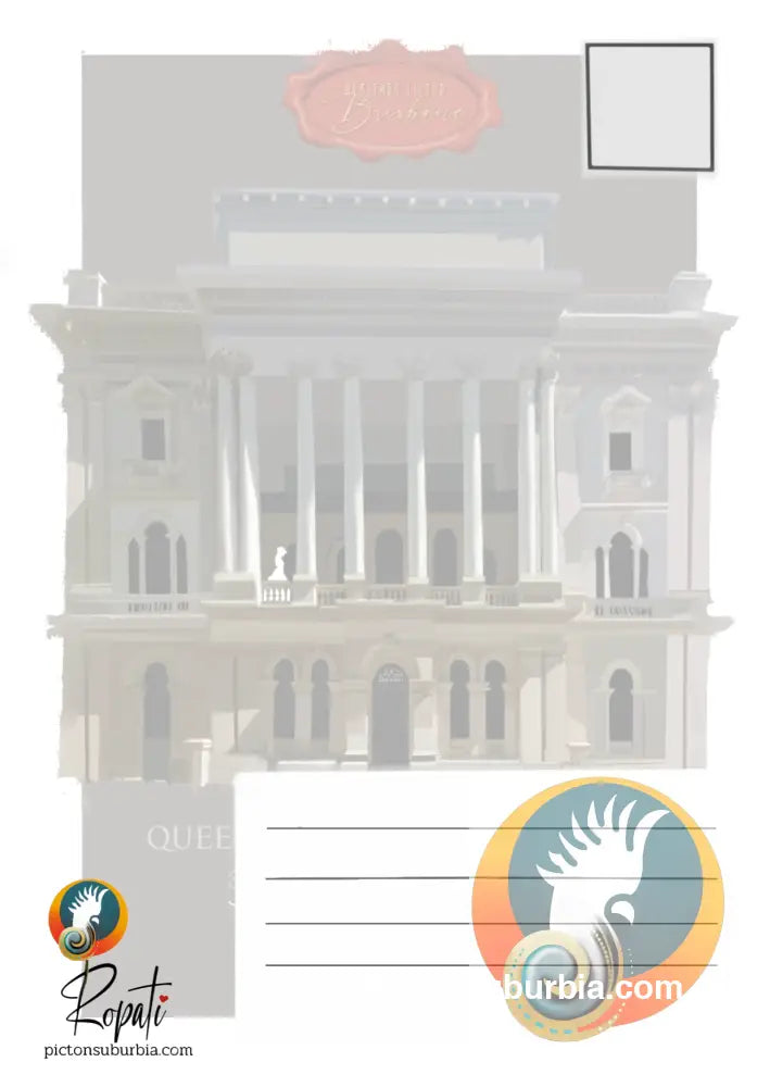 Queensland National Bank - Postcard: (A6 Standard or A5 Larger Card / Set of 5) - Postcard
