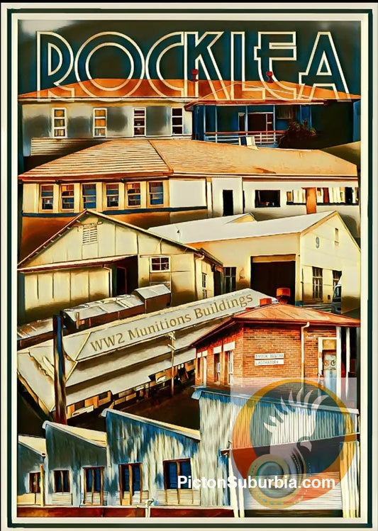 Rocklea: WW2 Munitions Buildings Postcard Pack / Set of 5 / A6 or A5 / Physical good
