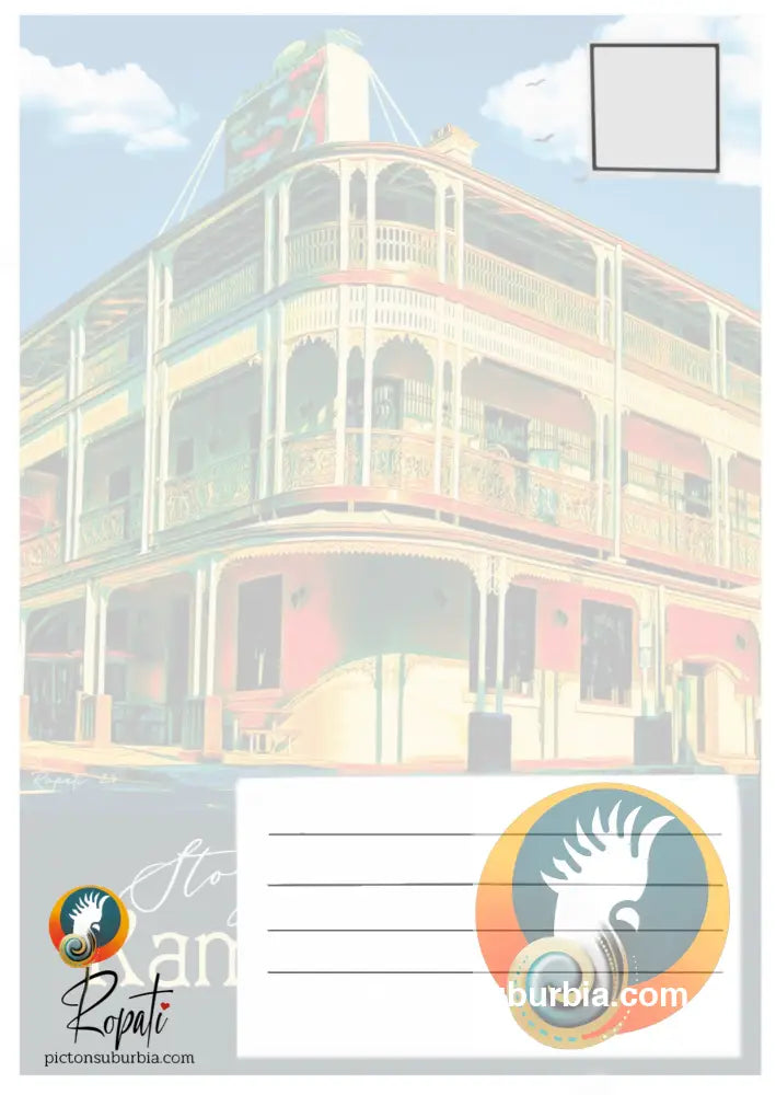 Story Bridge Hotel Postcard / Set of 5/ A6 or A5 / Postcard