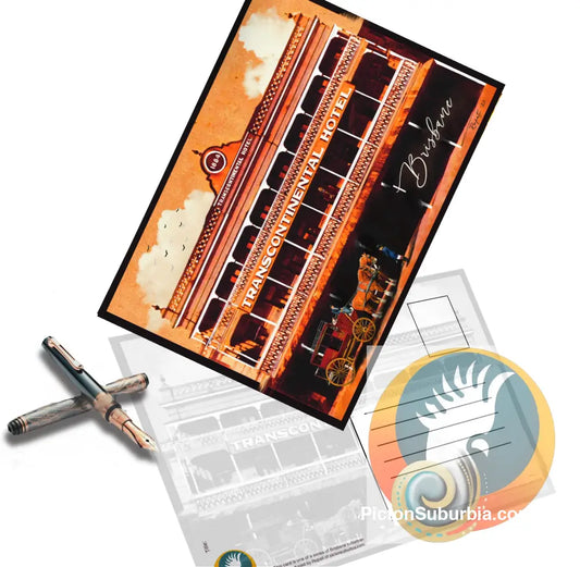 Brisbane CBD: Transcontinental Hotel Postcard Pack / Set of 5 - A6 standard - Physical good