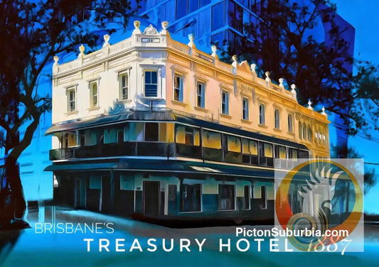 Treasury Hotel: Brisbane CBD -Tote - Black - ToteBag