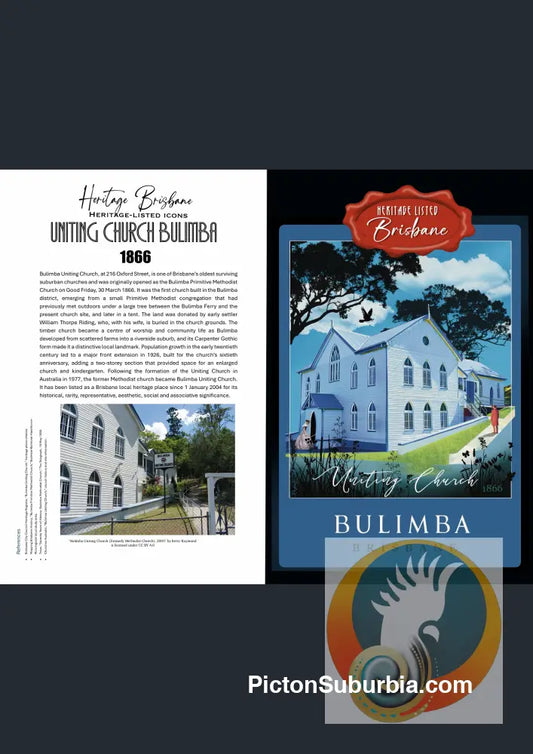 Uniting Church Bulimba 1866 - Greeting Card Pack / Set of 5 - greeting Card
