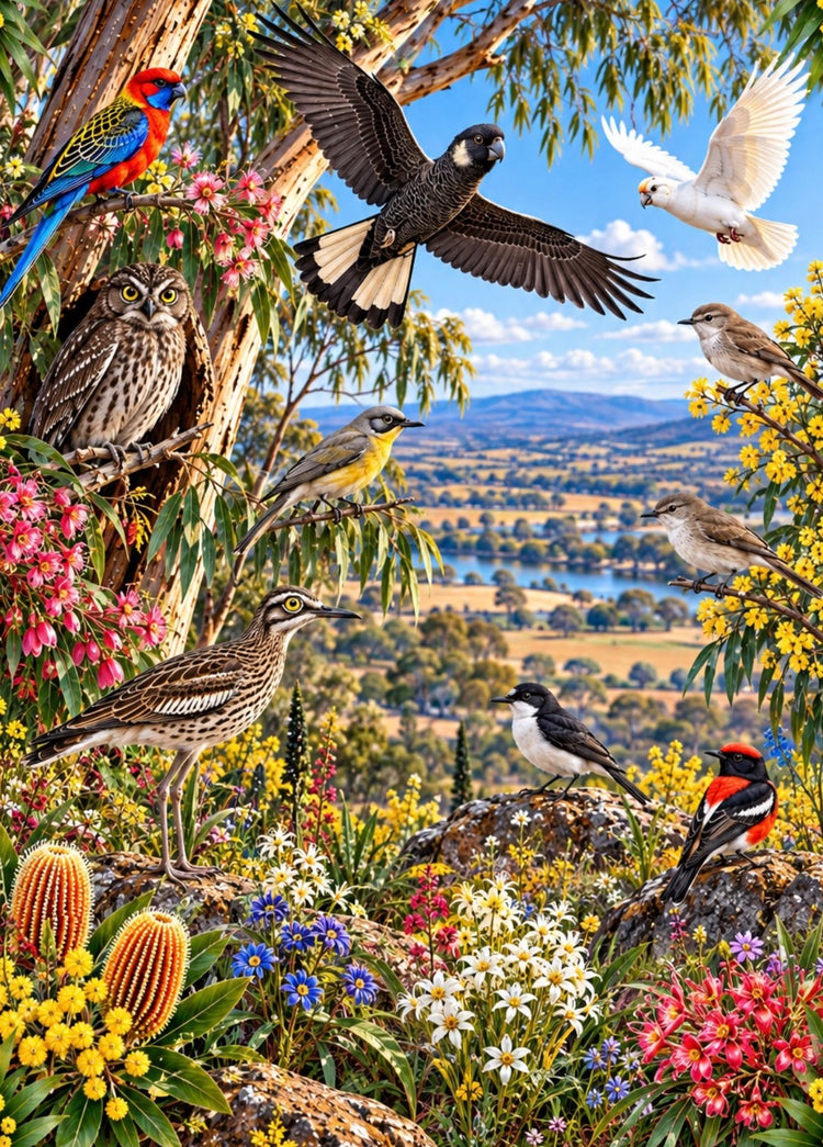 Australiana-Western Australia Birds & Flora Collection