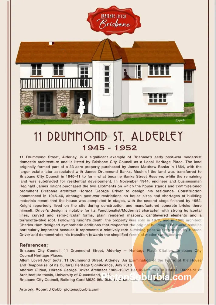 11 Drummond St Alderley - Art Print