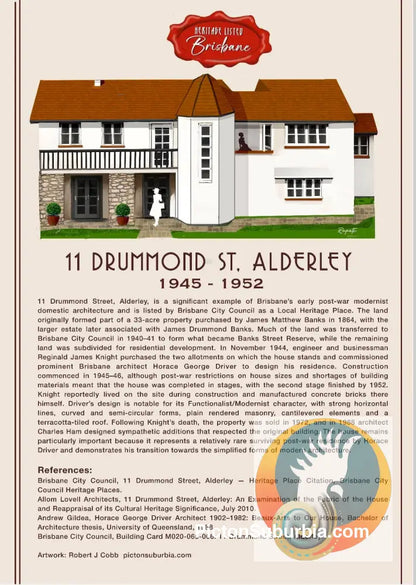 11 Drummond St Alderley - Art Print