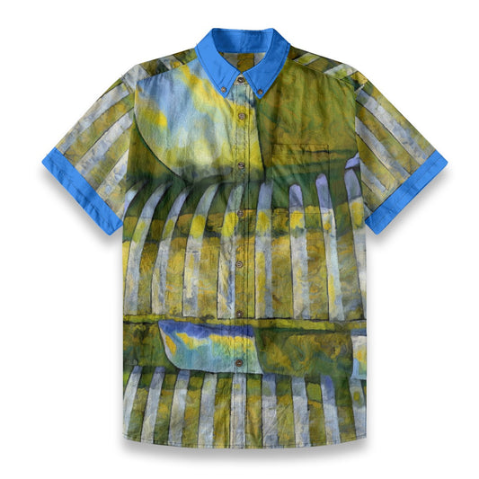 All-Over Print Men’s Breathable Shirt|140GSM Slub Cotton