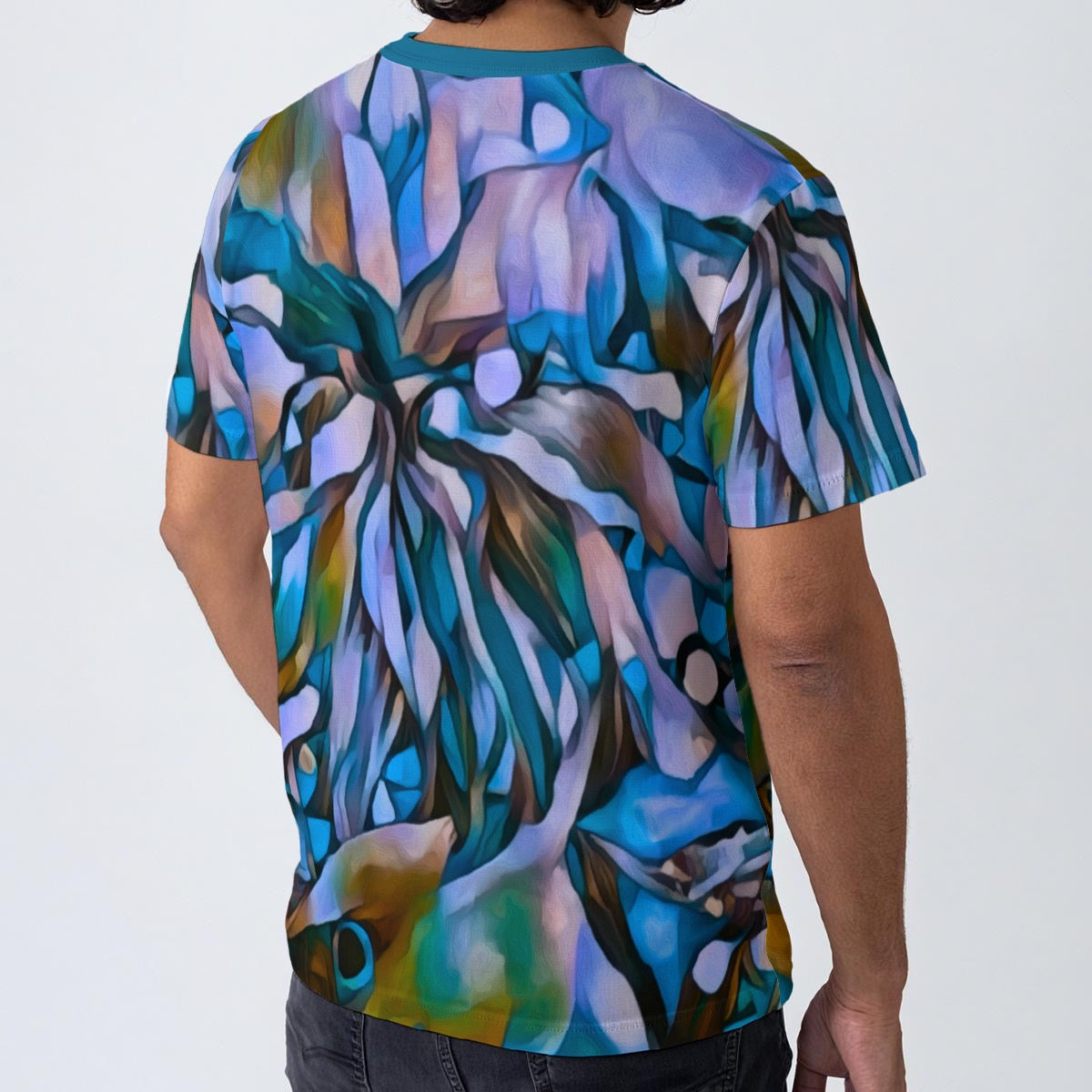 “Wild Canopy” (Four Colour Pallets) All-Over Print Men's O-Neck T-Shirt | 190GSM Cotton