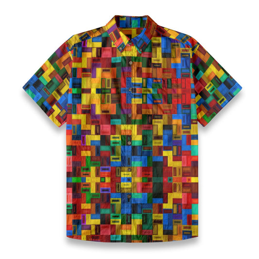 All-Over Print Men’s Breathable Shirt|140GSM Slub Cotton