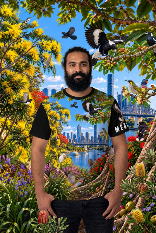 Brisbane - The River City -All-Over Print Men's O-Neck T-Shirt | 190GSM Cotton
