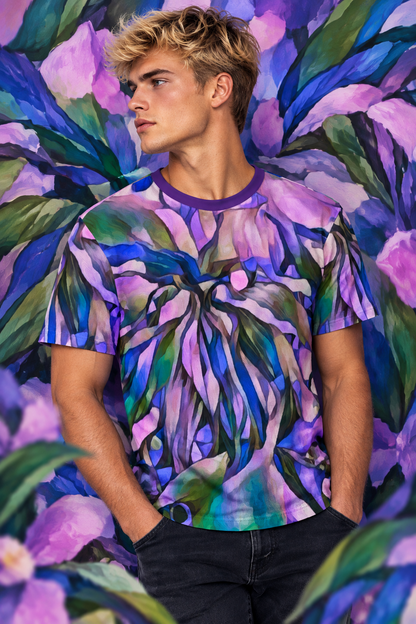 “Wild Canopy” (Four Colour Pallets) All-Over Print Men's O-Neck T-Shirt | 190GSM Cotton