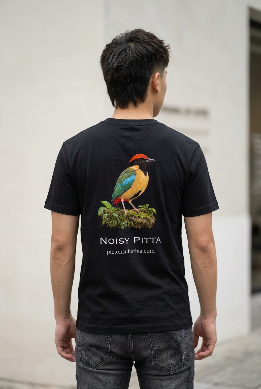 “Noisy Pitta” All-Over Print Men's O-Neck T-Shirt | 190GSM Cotton